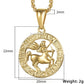 Hot Sale 12 Constellations Zodiac Sign Gold Pendant Necklace for Women Men Fashion Gift Dropshipping Jewelry GPM24B-2