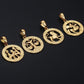 Hot Sale 12 Constellations Zodiac Sign Gold Pendant Necklace for Women Men Fashion Gift Dropshipping Jewelry GPM24B-17