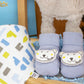 Hellobox cuddle cloth, anti-slip first socks and bib baby gift for birth boy (blue)-2