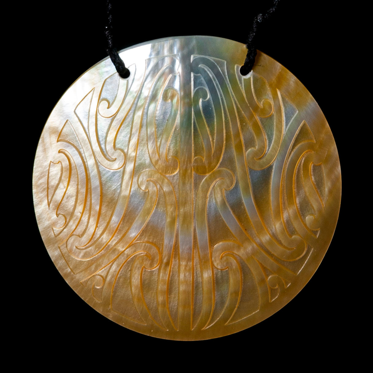 Engraved Mother of Pearl Pendant-0