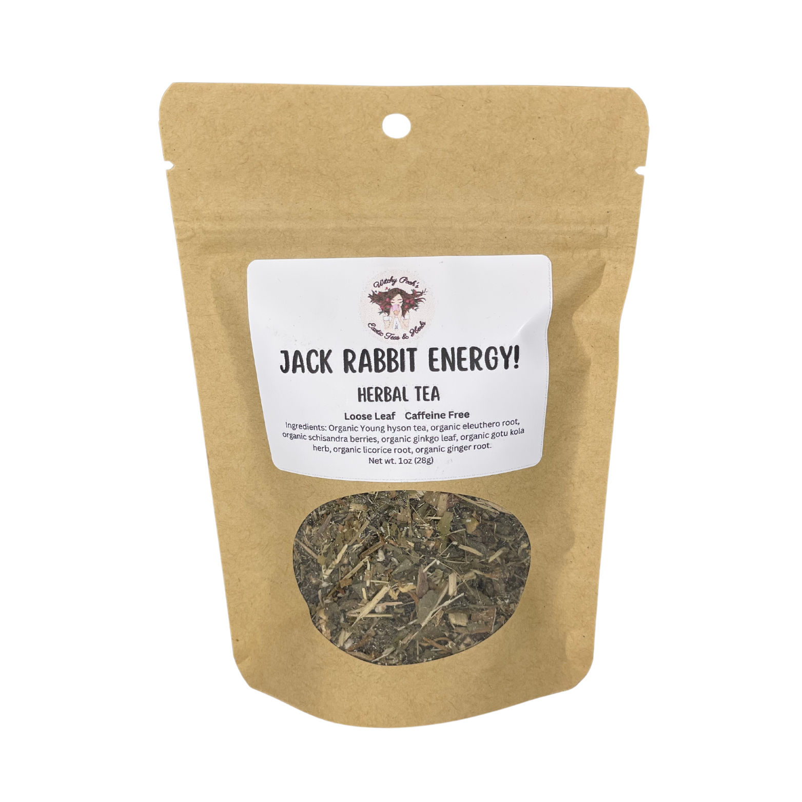 Jack Rabbit Energy! Tea, Herbal Tea, Loose Leaf Tea, Functional Tea, Caffeine Free Tea, Sugar Free Tea-0
