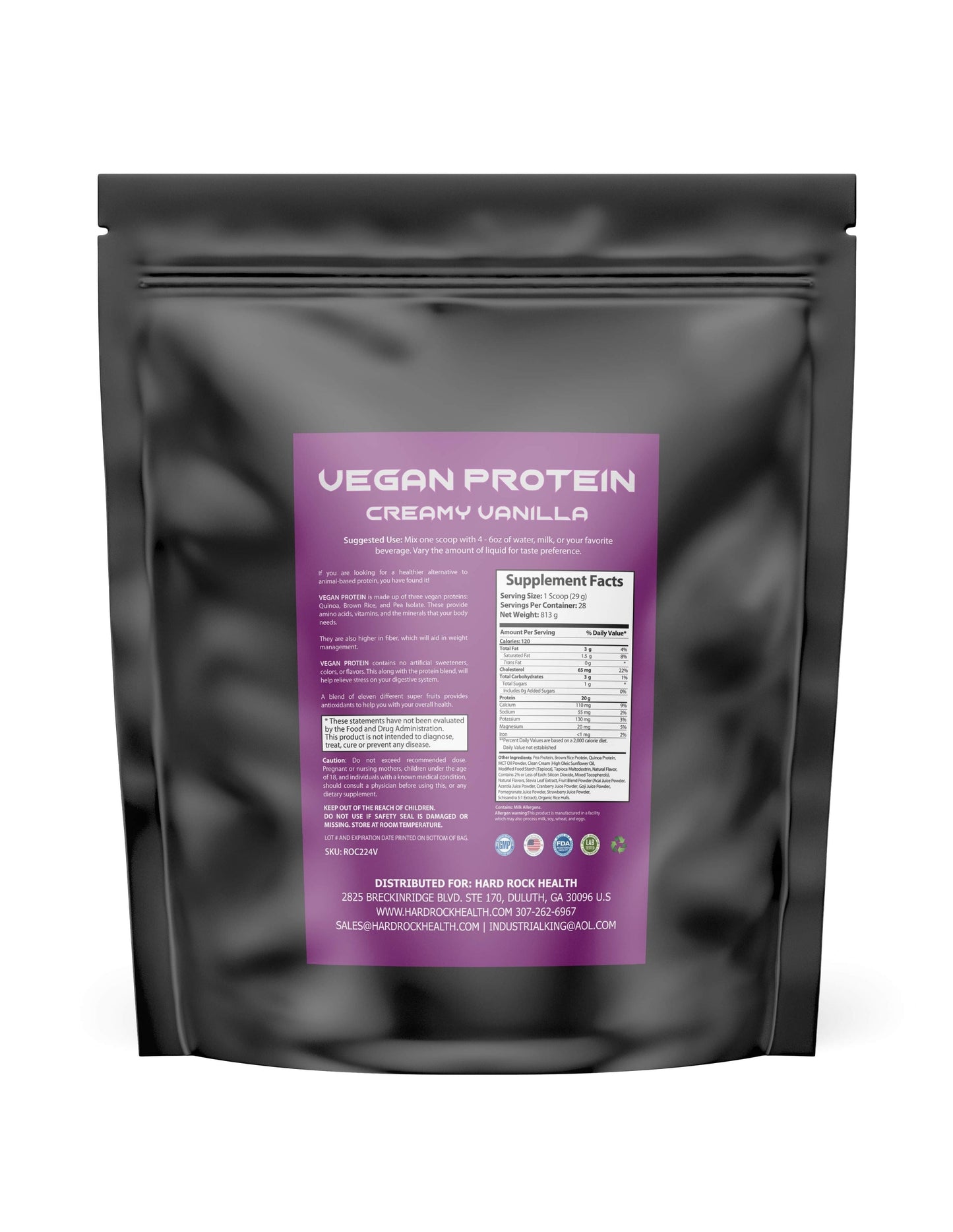 Organic Vegan Protein- Hard Rock Health®-1