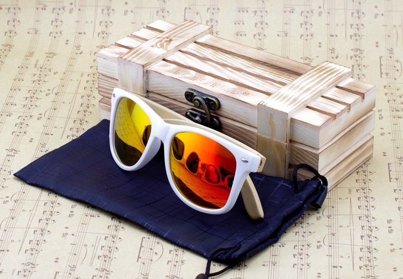 Bamboo Wood Polarized Sunglasses for Men and Women in Wooden Gift box Dropshipping Customized Engraving-12