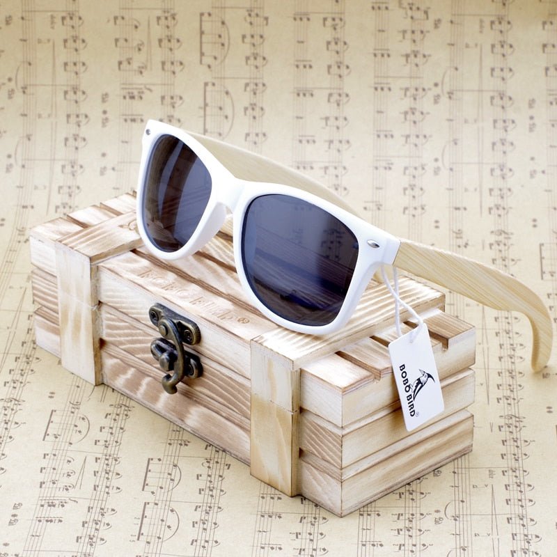 Bamboo Wood Polarized Sunglasses for Men and Women in Wooden Gift box Dropshipping Customized Engraving-3