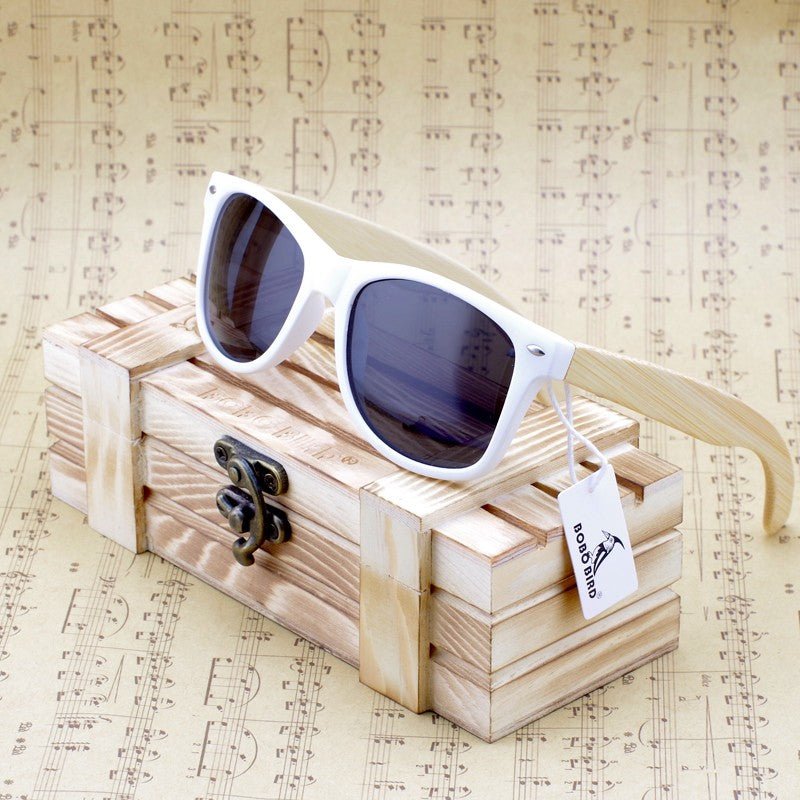 Bamboo Wood Polarized Sunglasses for Men and Women in Wooden Gift box Dropshipping Customized Engraving-7
