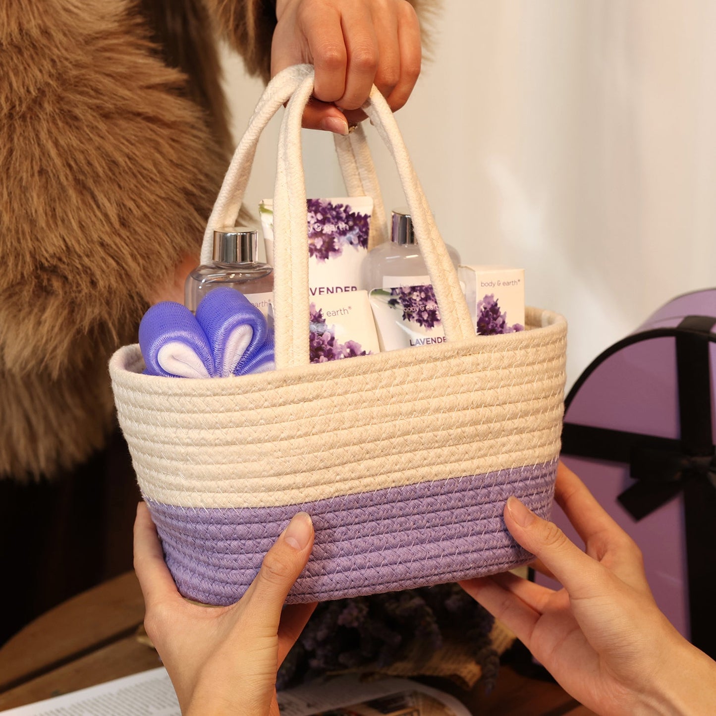 Lavender Spa Gift Basket-3