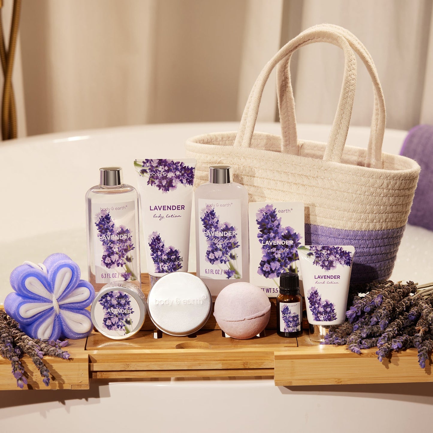 Lavender Spa Gift Basket-1