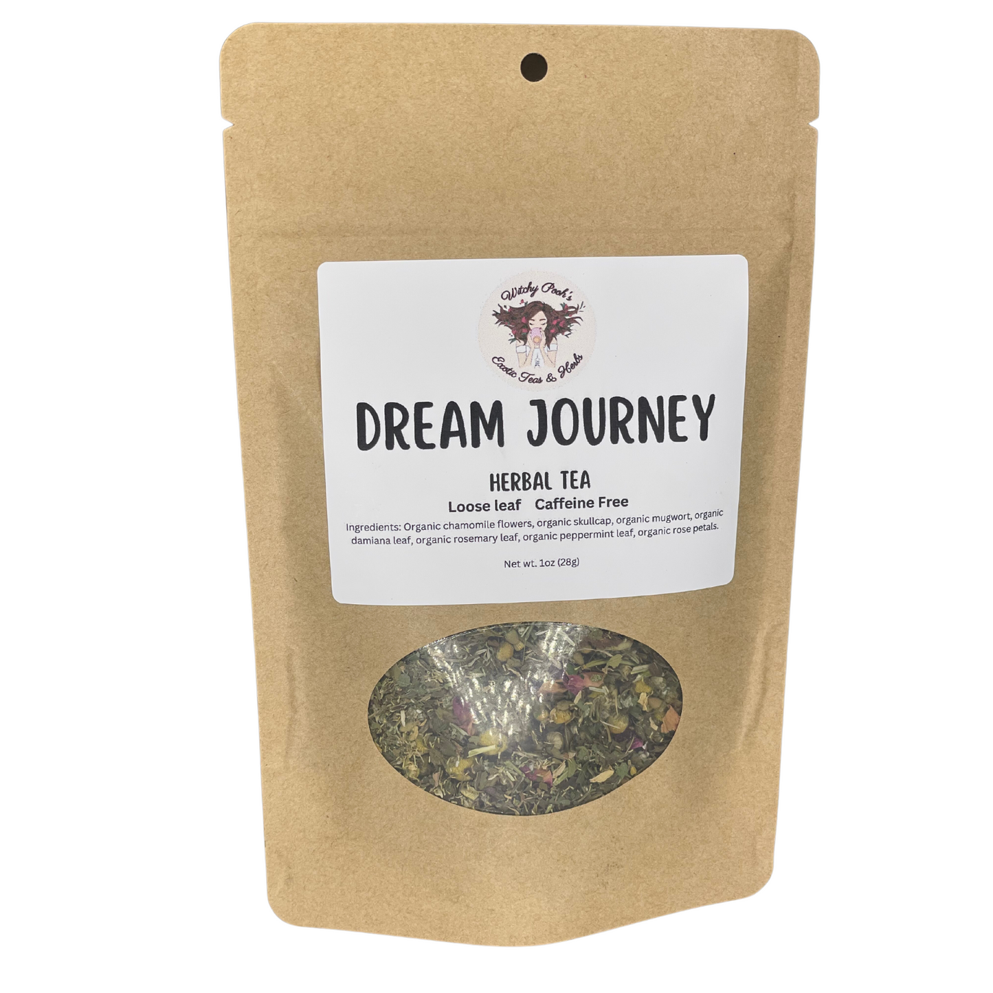 Dream Journey Tea, Loose Leaf Tea, Herbal Tea, Caffeine Free Tea, Organic Tea, Functional Tea-0