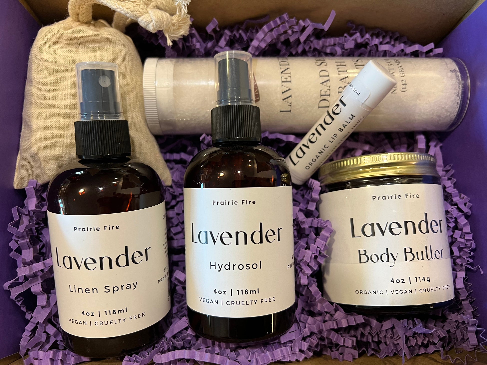 Lavender Lovers Spa/Self Care Luxury Gift Set Box - Kansas Gift Basket-7