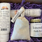 Lavender Lovers Soothe Pain Gel Luxury Gift Set Box - Kansas Gift Basket-4