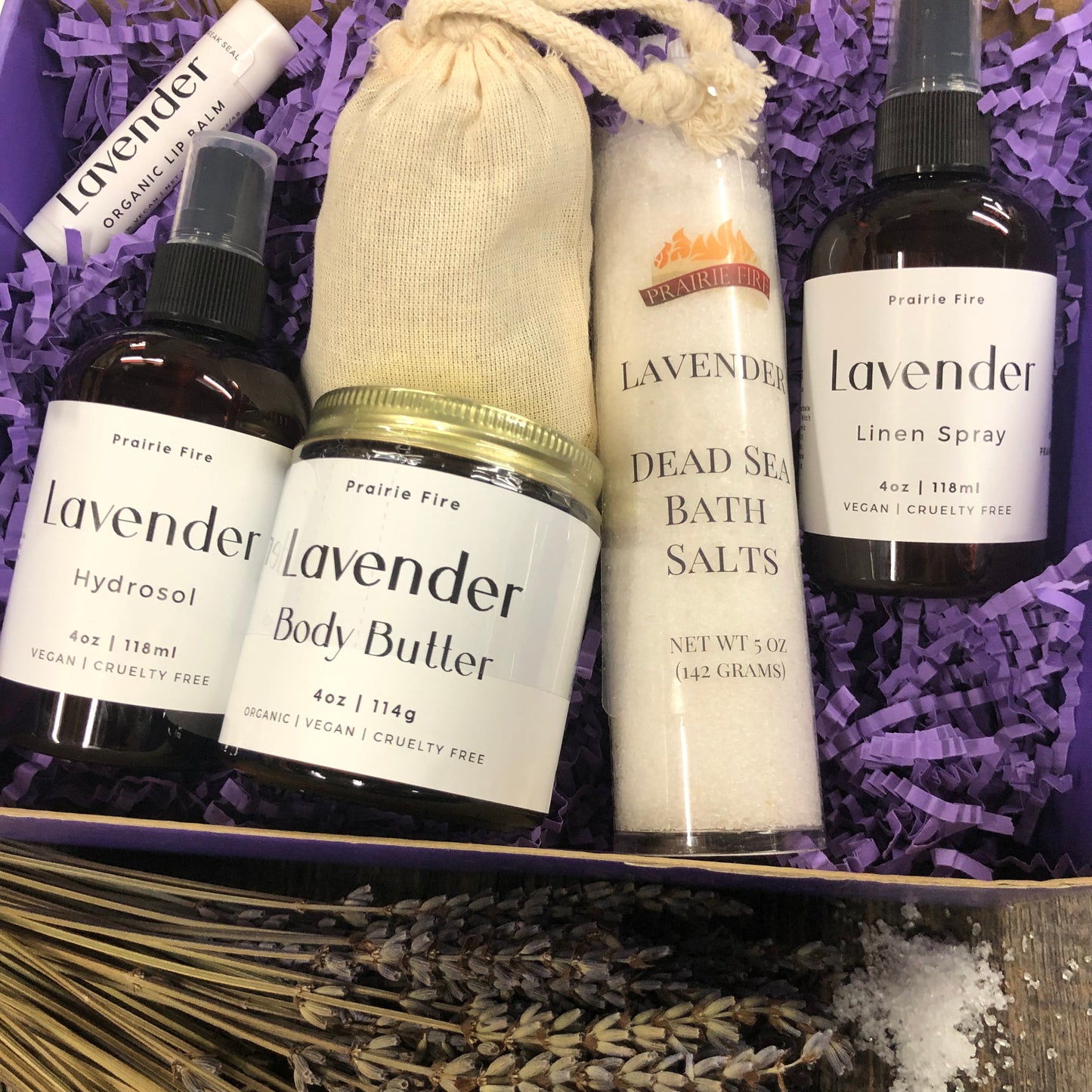 Lavender Lovers Spa/Self Care Luxury Gift Set Box - Kansas Gift Basket-5