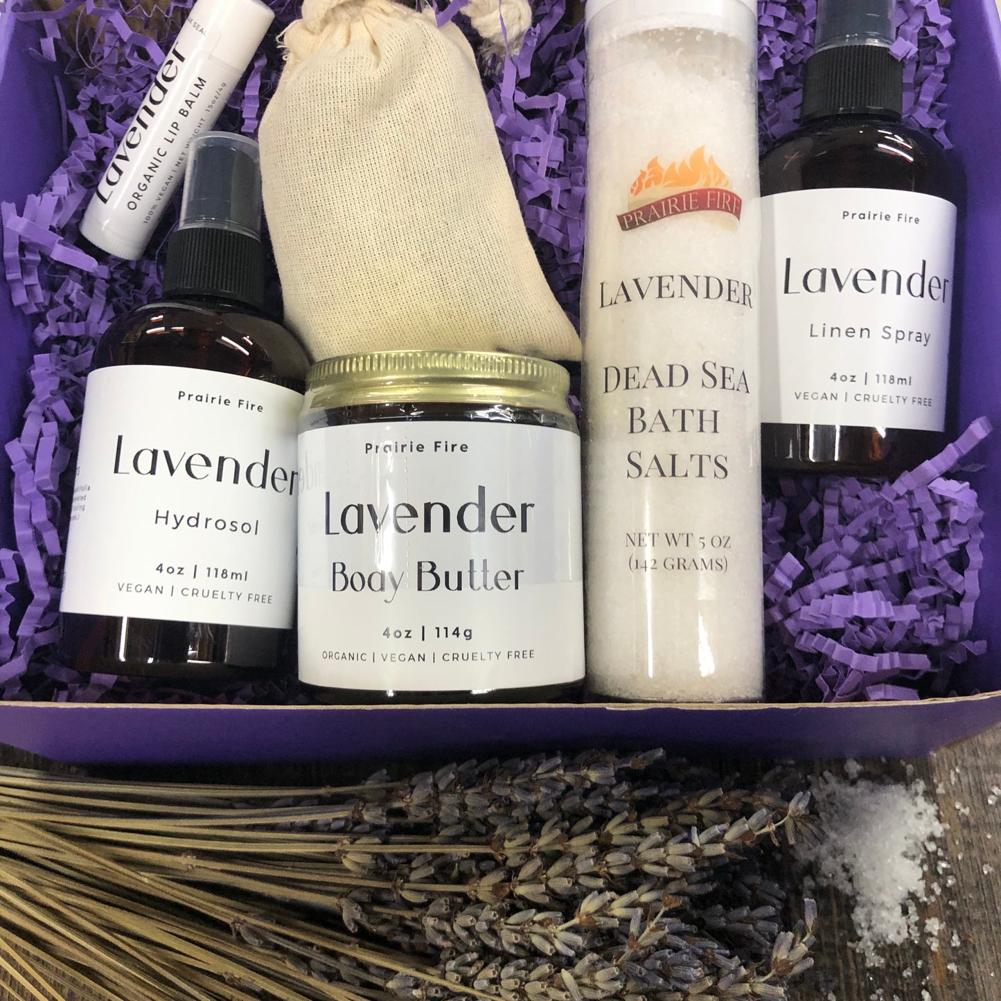 Lavender Lovers Spa/Self Care Luxury Gift Set Box - Kansas Gift Basket-3