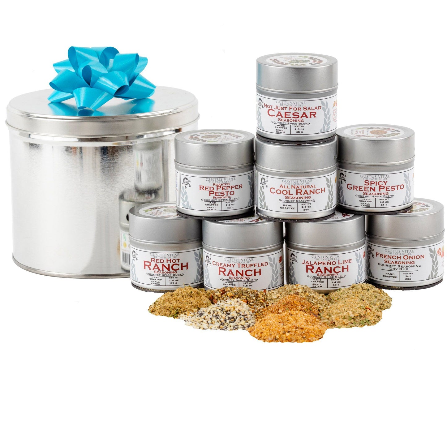 Sauce Lovers Gift Set | 8 Gourmet Seasonings In A Handsome Gift Tin-0